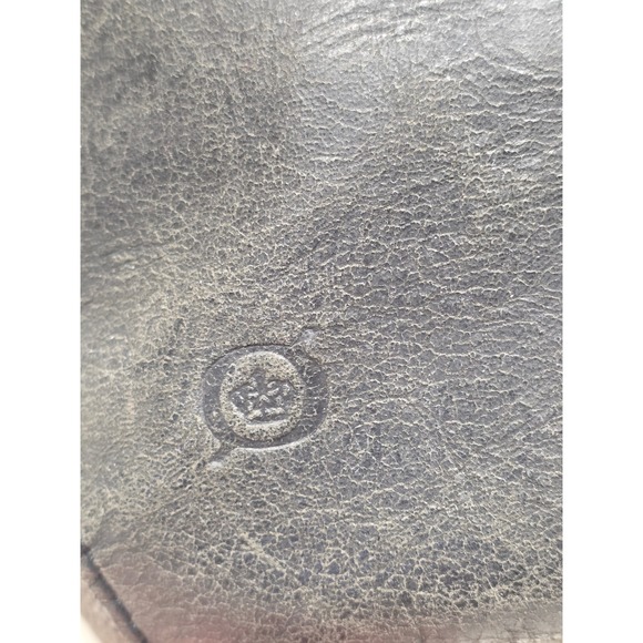 Born Black Distressed Leather Crossbody Bucket Bag Womens Hobo Shoulder Purse - Picture 5 of 10